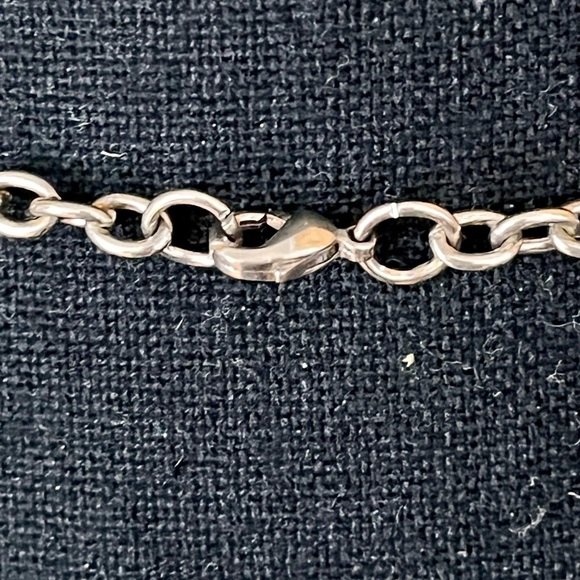 Handmade Silver Wire Sea Glass Arrow Pendant Necklace Natural Gift Geometric VTG - Picture 9 of 10